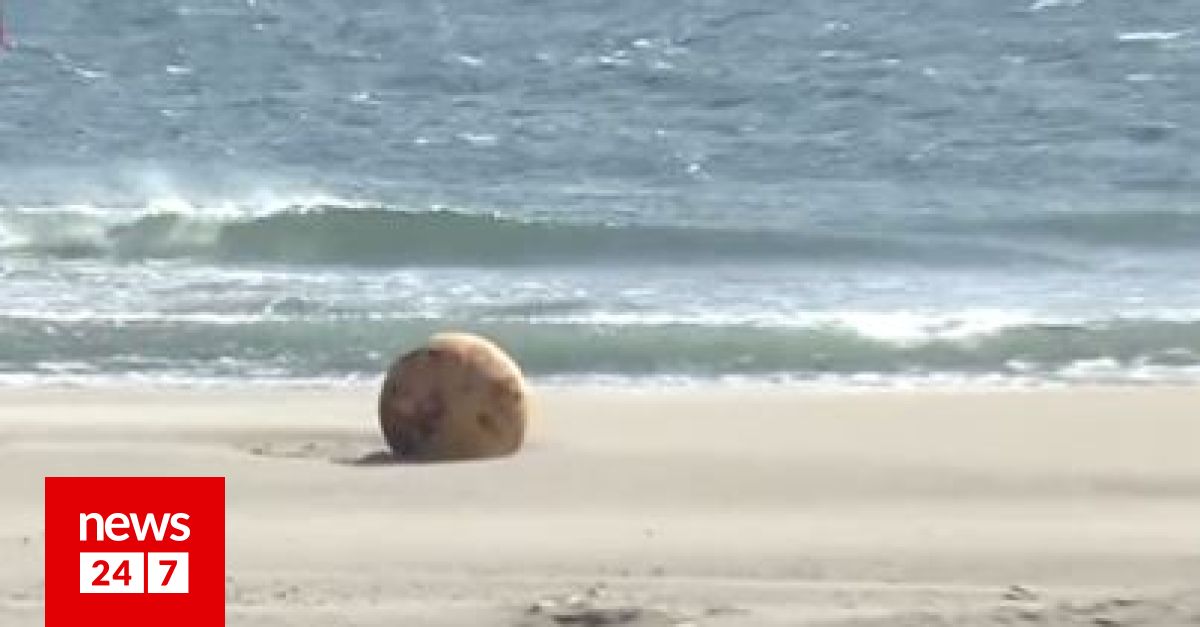 Ιαπωνία: Λύθηκε το μυστήριο με τη σιδερένια μπάλα που ξεβράστηκε σε παραλία