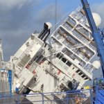 Dozens injured after ship topples over in Scotland (video)