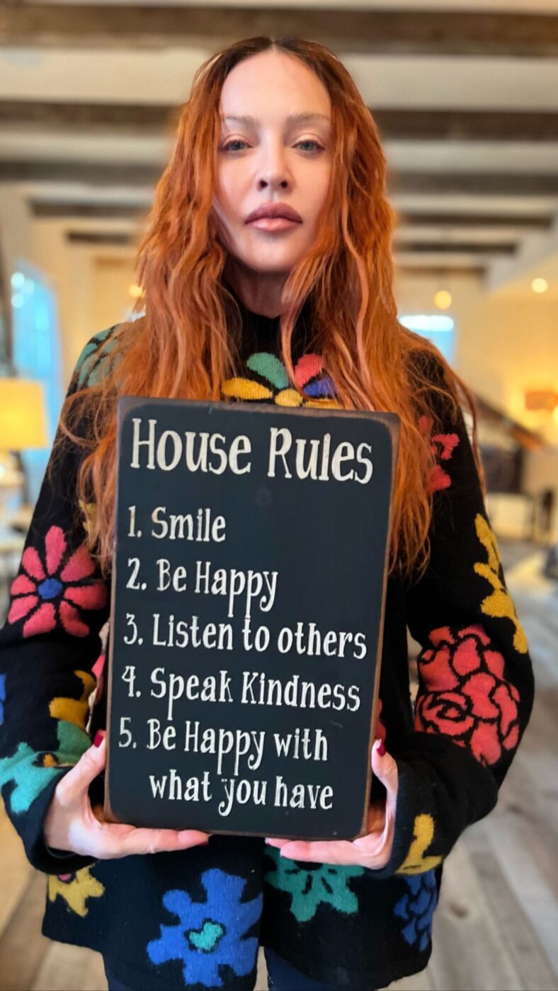 Αυτοί είναι οι 5 κανόνες της Μαντόνα για ευτυχία στο σπίτι