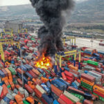 Σεισμός στην Τουρκία: Φωτιά στο λιμάνι του Ισκεντερούν (Εικόνες-Βίντεο)