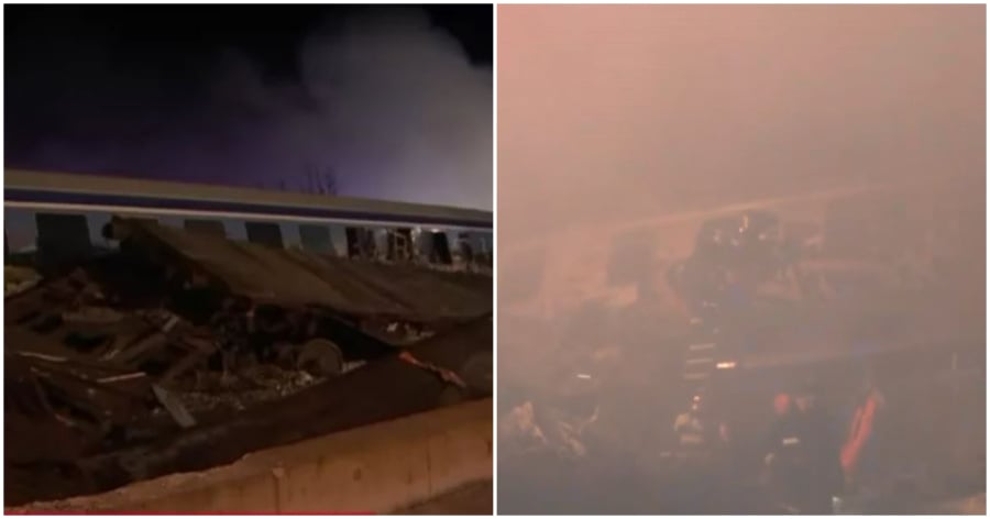 Σύγκρουση τρένων στα Τέμπη: Πάνω από 50 τραυματίες, αναφορές για άτομα χωρίς τις αισθήσεις τους
