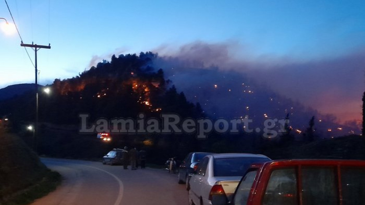 Φθιώτιδα: Σε ένα μέτωπο η μεγάλη πυρκαγιά στη Μενδενίτσα - Δείτε βίντεο