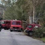 Tροχαίο στην Καισαριανή: ΙΧ έπεσε σε δέντρο - Απεγκλωβίστηκε μια γυναίκα