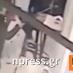 Βίντεο από τη στιγμή που άνδρας στη Ναύπακτο πυροβολεί με καραμπίνα την οροφή ταβέρνας δίπλα σε κόσμο