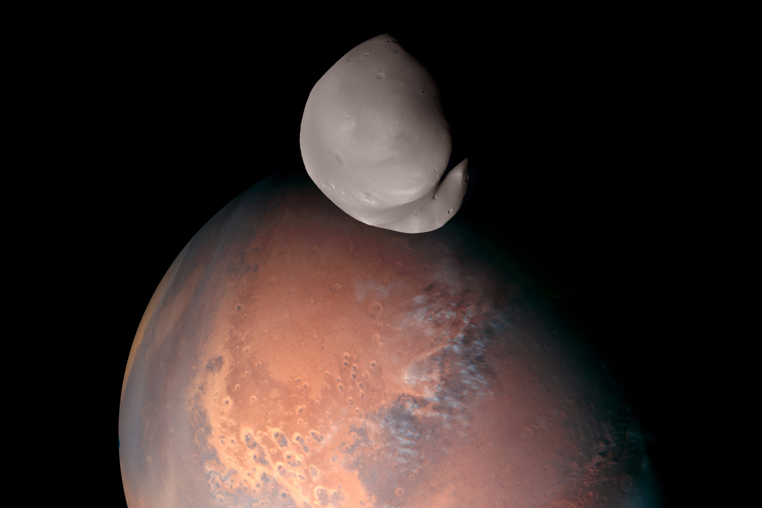 Δείμιος: Έτσι φαίνεται ο μικρότερος δορυφόρος του Άρη – Φωτογραφία που έστειλε στη Γη το διαστημικό σκάφος Hope