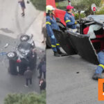 Δείτε βίντεο τον οδηγό του Smart να βγαίνει από το αυτοκίνητο μετά το δυστύχημα στον Άλιμο