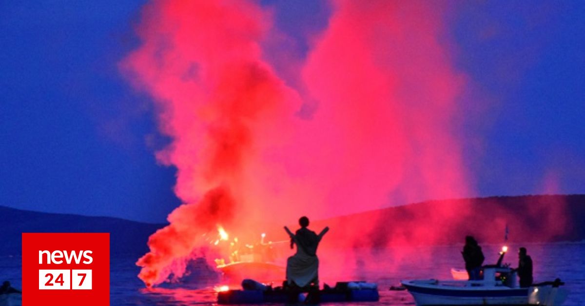 Πάσχα 2023: Εντυπωσιακό το "κάψιμο του Ιούδα" στο Τόλο Αργολίδας - Φωτογραφίες
