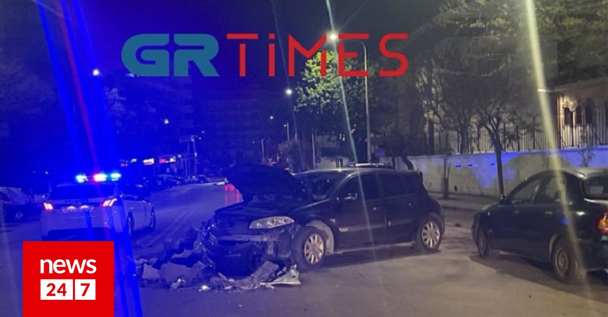 Τροχαίο στη Θεσσαλονίκη: Δύο οχήματα συγκρούστηκαν μετωπικά