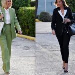 Με ανδρόγυνο look στο debate! Το πράσινο κοστούμι της Κοσιώνη και η λεπτομέρεια στο blazer της Τζίμα