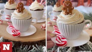 Εύκολα χριστουγεννιάτικα cupcakes για παιδιά