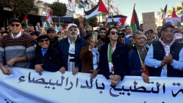 Μαρόκο: Μεγάλη διαδήλωση υπέρ των Παλαιστινίων, απαιτούν τη διακοπή των σχέσεων με το Ισραήλ