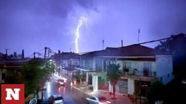 Νέο έκτακτο δελτίο επιδείνωσης του καιρού - Καταιγίδες, χαλάζι και κεραυνοί θα «χτυπήσουν» τη χώρα