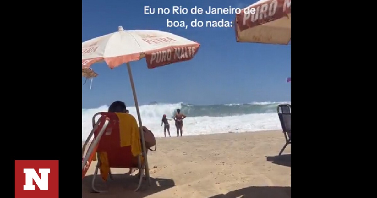 Ρίο ντε Τζανέιρο: Γιγάντιο κύμα τριών μέτρων παρέσυρε τους λουόμενους - Πανικός στην παραλία