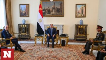 Ο Δένδιας συναντήθηκε με τον Αιγύπτιο πρόεδρο Σίσι