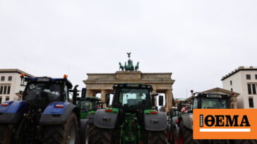 Τρακτέρ «έκλεισαν» την πύλη του Βραδεμβούργου στο Βερολίνο - Δείτε βίντεο