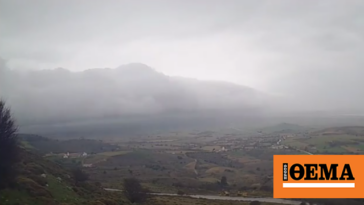 Δείτε εντυπωσιακό βίντεο - Ένα «κύμα» από σύννεφα σκεπάζει τη Λήμνο
