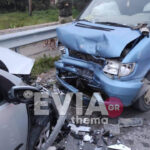 Εύβοια: Τροχαίο ατύχημα στο Βασιλικό το πρωί της Πρωτοχρονιάς – Απεγκλωβίστηκαν δύο τραυματίες (Φωτογραφίες)