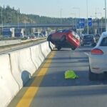Θεσσαλονίκη: Αυτοκίνητο εξετράπη της πορείας του και «καβάλησε» το στηθαίο