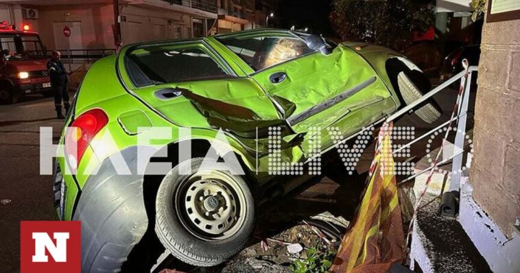 Σοβαρό τροχαίο στην Αμαλιάδα: Αυτοκίνητο «μπήκε» σε κατάστημα