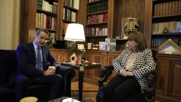 Συνάντηση Κ. Σακελλαροπούλου – Κυρ. Μητσοτάκη τη Δευτέρα στο Προεδρικό Μέγαρο