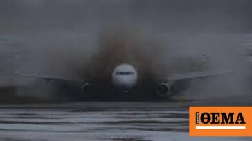 Βίντεο: Προσγείωση θρίλερ για 179 επιβάτες - Το αεροπλάνο έφυγε από τον διάδρομο και έπεσε σε λάσπες
