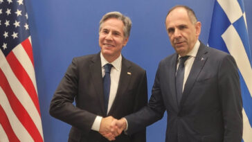 «Η Ελλάδα αξιόπιστος εταίρος»: Γεραπετρίτης και Μπλίνκεν εγκαινιάζουν τον 5ο Στρατηγικό Διάλογο ΗΠΑ-Ελλάδας στο Στέιτ Ντιπάρτμεντ