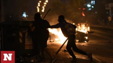 Θεσσαλονίκη: Στις φλόγες κάδοι στην Εγνατία