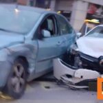 Σφοδρή σύγκρουση δύο ΙΧ στη Λάρισα - Μία γυναίκα τραυματίας